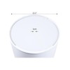 15.5" Round Diffuser Translucent frosted White (will Soften Light from