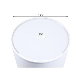 15.5" Round Diffuser Translucent frosted White (will Soften Light from Drum Lampshades and Pendants)