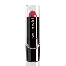 Wet n Wild Silk Finish Lipstick Just Garnet 3.5 g | Labial Rojo Cremoso con Acabado Tipo Mate y Efecto Tinta de Labios | Lipstick Hidratante de Larga Duración | Lápiz Labial Suave y Vegano