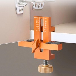 Adjustable Heavy Duty Cabinet Door Assembly Tool, Cabinet Door Mounting Device with Quick and Easy Installation, Suitable for Wooden Panels with a Thickness of 7-40mm