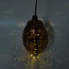 Iron Hollow Water Drop Lamp Solar LED Lantern Garland Garden