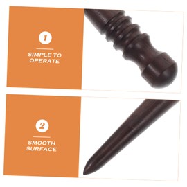 TEHAUX 10pcs Leather Burnishing Tool Polishing Rods for Leather Craft Edge Finishing and Smoothing Suitable for Various Thicknesses