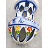 Generic Portuguese Pottery Hand Painted Alcobaça Ceramic Wall Lantern (Large)