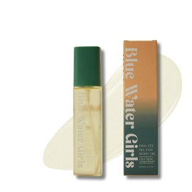 Blue Water Girls Private Island Body Oil with Collagen Peptides – Firming, Nourishing & Hydrating After-Shower Oil with Skin-Soothing Oils – Clean, Non-Greasy & TSA-Friendly – 3.4 oz