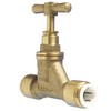 JG Speedfit 15BSC Stop Valve, Brass, 15 mm