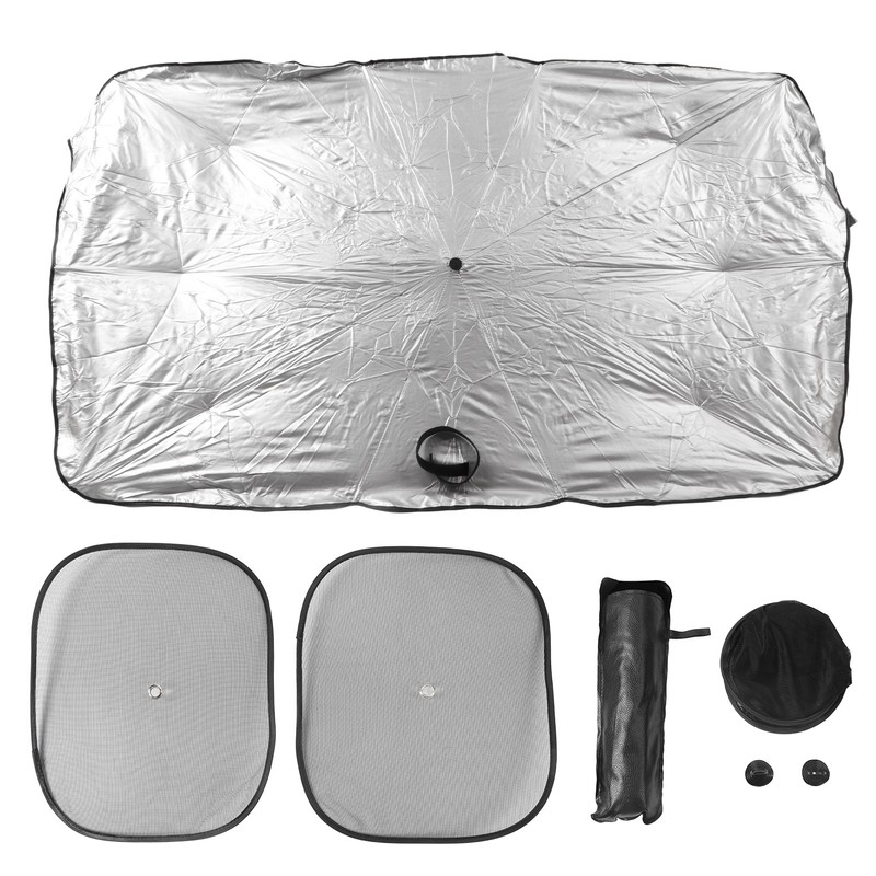 Car Sunshade Umbrella Silver Small Size Sun Protector Parasol Window