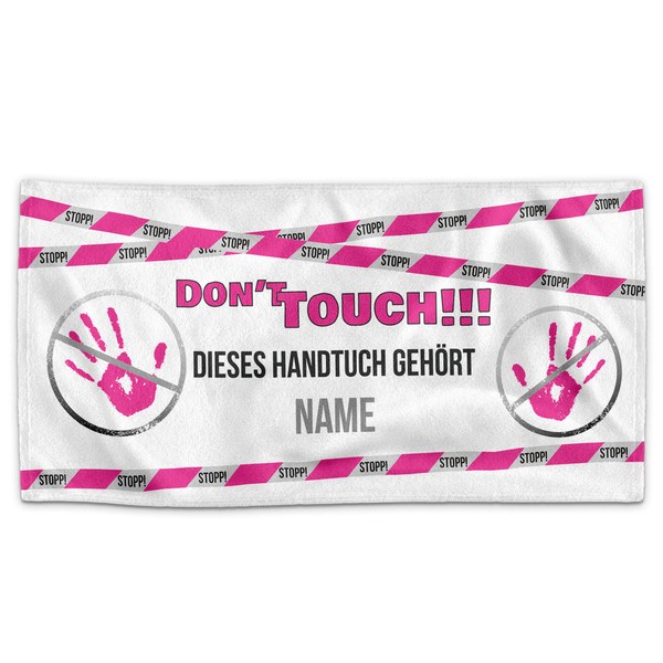 PR Print Royal Personalised Towel - Dont' Touch, This Towel