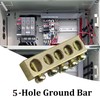 bociloy 12PCS 5 Positions Electrical Wire Screw Terminal Ground Bar,