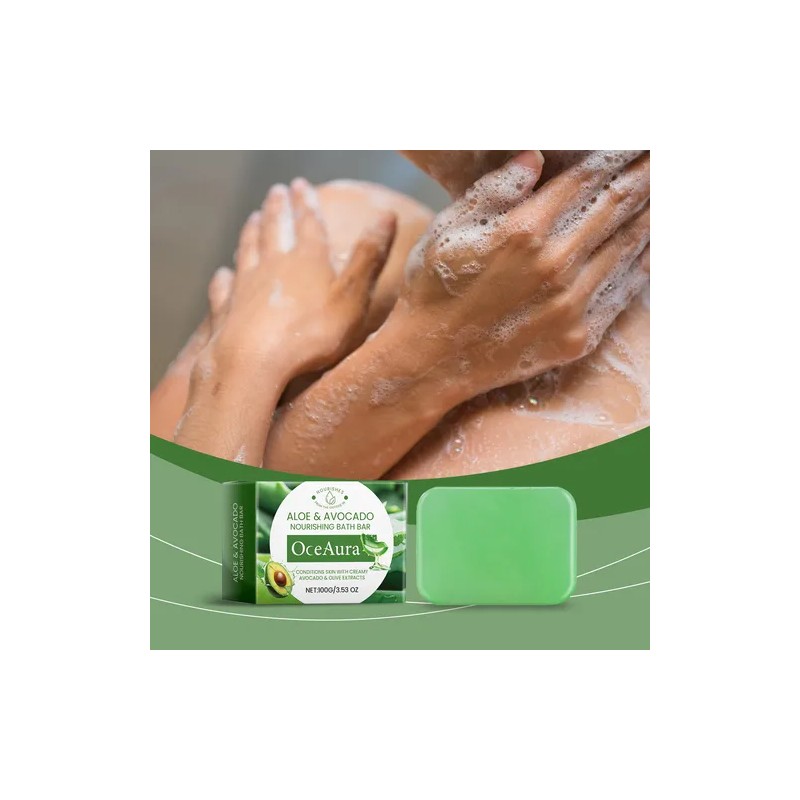 Barra De Baño Nutritiva De Aguacate Oceaura Que Alivia Suave