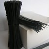 Weststone 100pcs 5"(12.7cm) Plastic Black Twist Ties - Oval