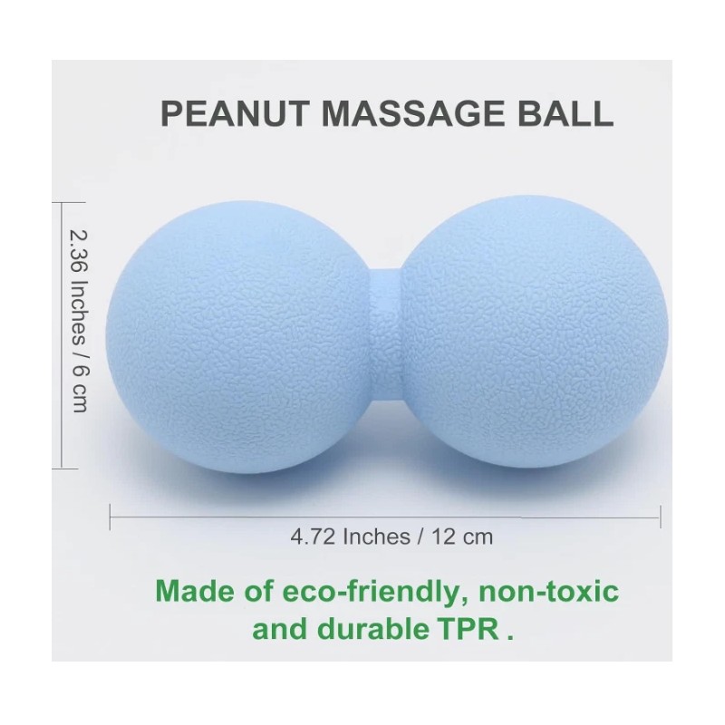 SIMPLECOOL Peanut Shape Massage Ball – Myofascial Release Roller for