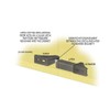 Compx Timberline DL-300 Double Door Latch - Black