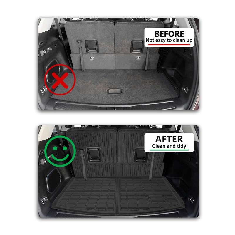 YEBOOCA Cargo Liner Compatible with 2022-2025 Jeep Grand Cherokee Trunk