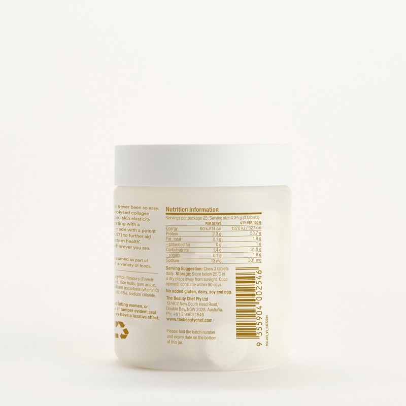 The Beauty Chef PLUMPERS Collagen Chewables Vanilla Bean 109g