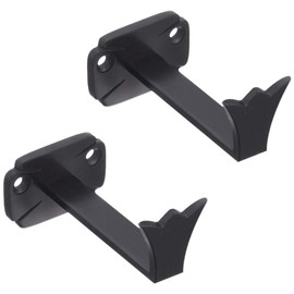 Fukui Metal Crafts Frame Bracket Manufactured By Hand Craftsmen Hanging Hardware Superb Wall Mount Flower Seat Large 2.6 inches (65 mm) Black x 1 Pair 2300-A