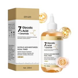 Glycolic Acid Toner for Face - Glykolsäure 7% Toning Solution - Gesichtswasser Unreine Haut Reife Haut - Face Toner for Women - Tonic Gesicht Feuchtigkeit spenden Anti-Falten Beruhigend (230ml)