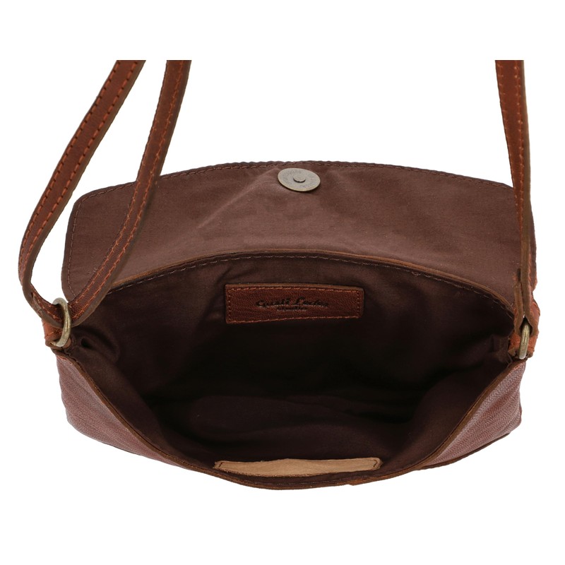 Gusti Karisma Women's Leather Shoulder Bag Vintage Brown Leather, black