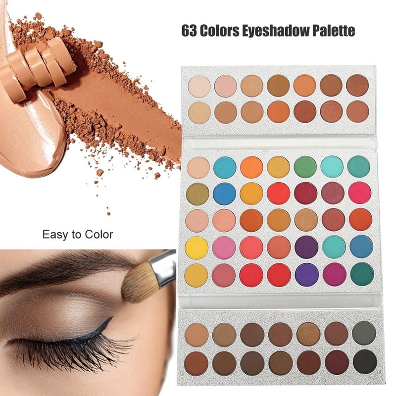 Beauty Glazed 63 Colors Pearlescent Matte Eyeshadow Eye Cosmetics Makeup