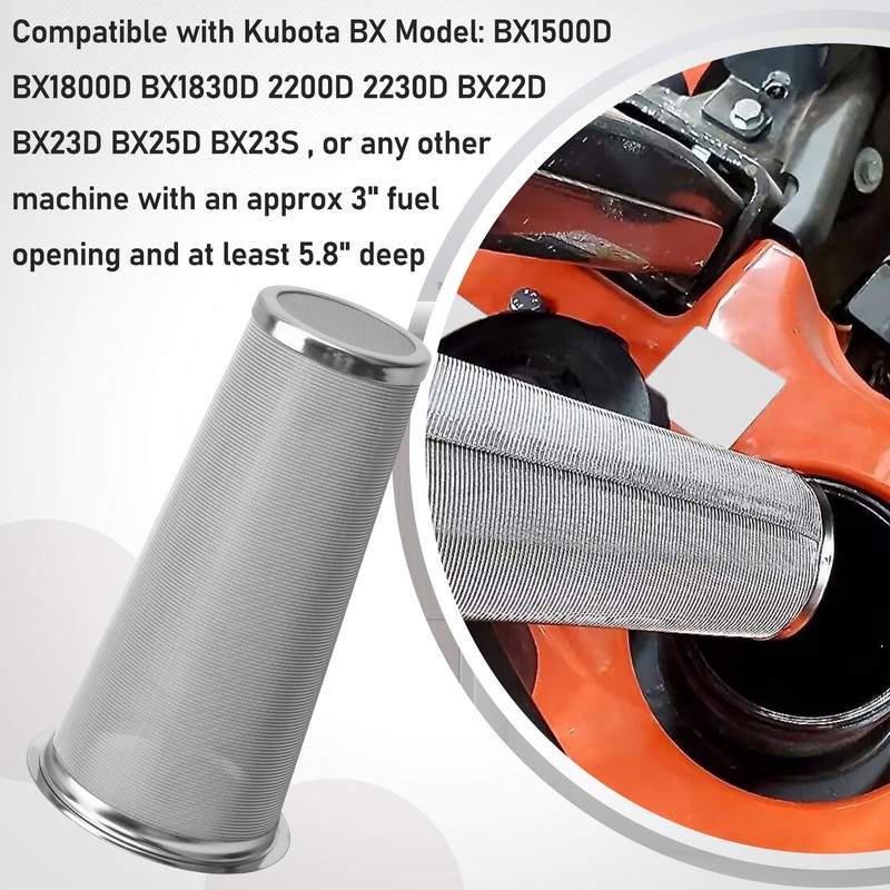 Fuel Tank Filter Strainer 304 Stainless Steel Cone Shaped for