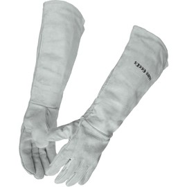 Mare GooDs Camping Gloves, Heat Resistant, Long, Leather, Fireproof Gloves, Bonfire, Burns Prevention