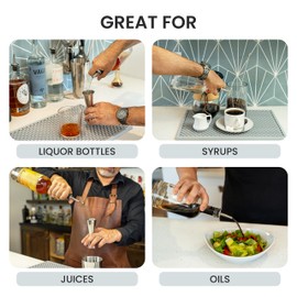 A Bar Above Premium Bottle Pour Spouts - Leak-Proof Bottle Pourers - High-End Bartender-Grade Speed Pourer - Professional Metal Pour Spouts for Liquor Bottles, Juice, Syrup & Oils 6, 12 & 24 Packs