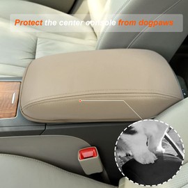 DEYTOP Center Console Cover for Toyota Camry 2007-2011 Accessories Car Center Console Cover for Toyota Camry 2007 2008 2009 2010 2011 Accessories Armrest Pad (Beige)