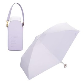 [2024] Wpc. Parasol Folding Umbrella, Light Shielding Pochette Tiny Lavender <100% Light Shielding Ratio, 100% UV Protection, UPF50+, Rain or Shine> Rib: 18.1 inches (46 cm), Women's Shoulder Bag,
