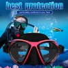 KEEP DIVING Adult Snorkeling Diving Mask Glasses Goggles Underwater Equipment(Rose