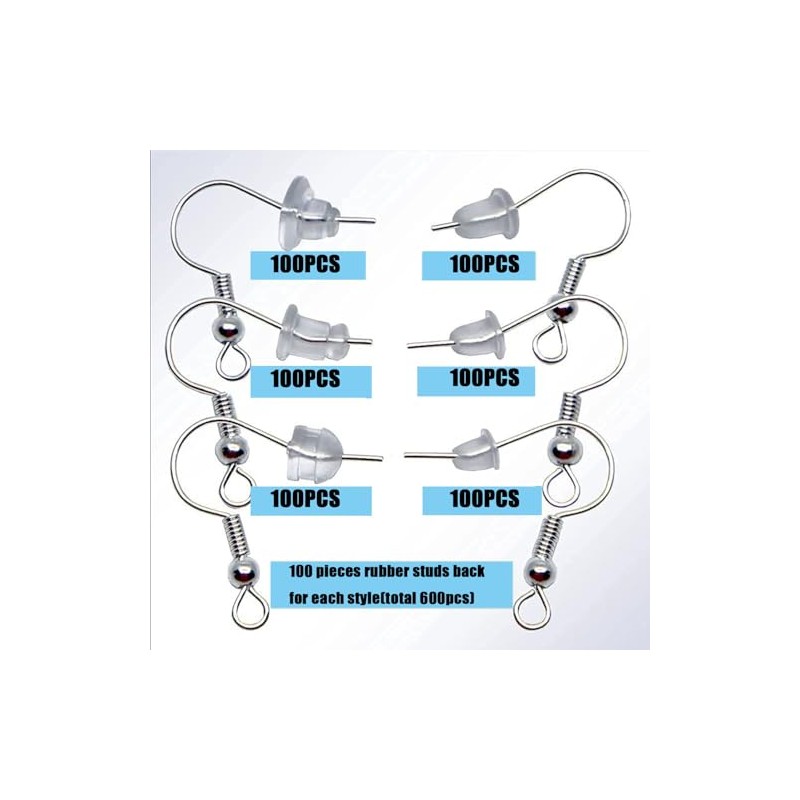 Respaldos de Silicona para Aretes 600 Piezas