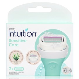 Intuition Sensitive Care Female Hair Removal Machine Aloe Razor Blade Refill, 3 Pieces, 1 Piece / 인튜이션 센서티브케어 여성제모기 알로에 면도날 리필, 3개입, 1개