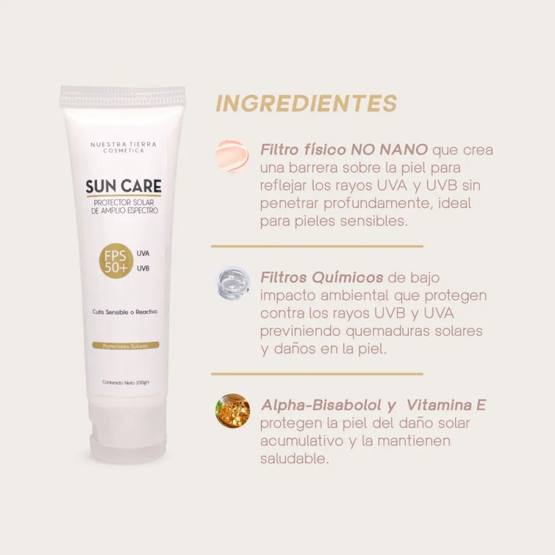 Protector Solar Para Piel Sensible en Gel FPS 50+ 100ml