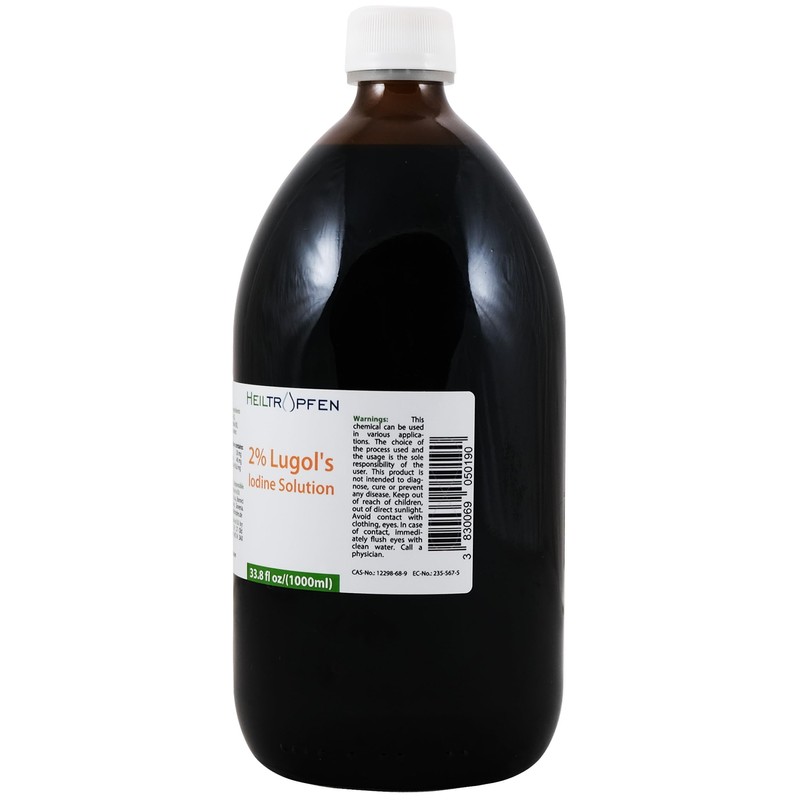 2% Lugols Iodine Solution | 33.8 Fl Oz - 1000