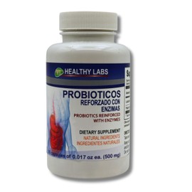 vidaherbal Probiotics with Enzymes(Probioticos reforzado con enzimas) – 500 mg per Serving, 90 Capsules – Supports Digestive & Gut Health – Dietary Supplement with Natural Ingredients