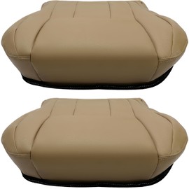 ECOTRIC Bottom Seat Cover LH/RH 2PC Compatible with 1996 1997 1998 1999 2000 2001 2002 Toyota 4Runner Driver Side/Passenger Side Artificial Leather Tan