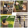 ZEUSTR 24" Splitting Axe Hatchet, Nylon Shock-Absorbing Handle, Camping Axe