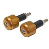 MOTO BASE MBBED-04 Handle Parts, Universal Aluminum Bar End (Gold/Inner