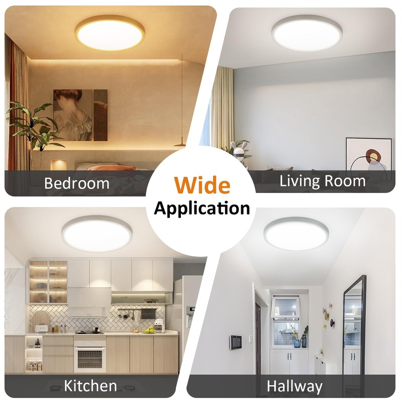 Oraymin LED Ceiling Light Flat Round Ceiling Light 24 W