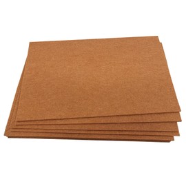 Jtnohx 2 mm Stiff Felt Panels, Thick Felt Fabric for Crafts, 12 Pieces 17.78 x 28.7 cm Felt Squares for Crafts, Colour Felt for Cushions and Upholstery (Brown)