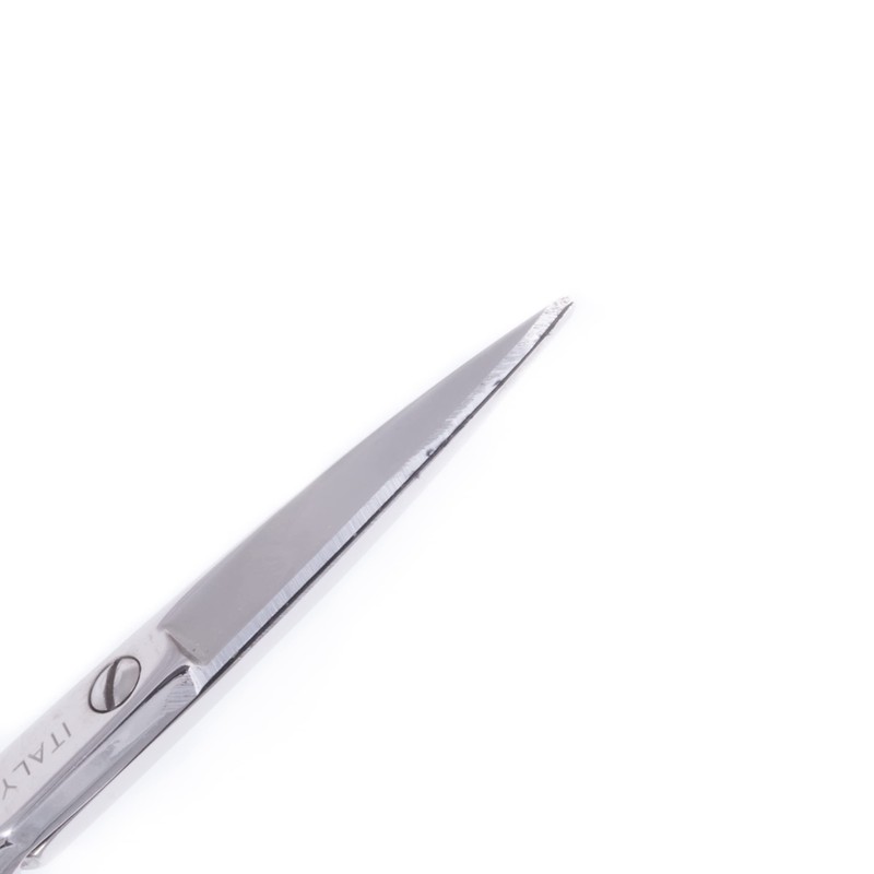 REFINE - Italy Eyebrow Scissors with Wooden Handle Spoolie Grooming