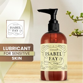 Isabel Fay Natural Water Based Personal Lubricant for Sensitive Skin, NO Parabens, NO Glycerin, 4 oz