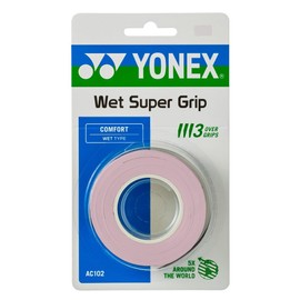 YONEX Wet Super Grip AC102, 3-Pack [Overgrip]