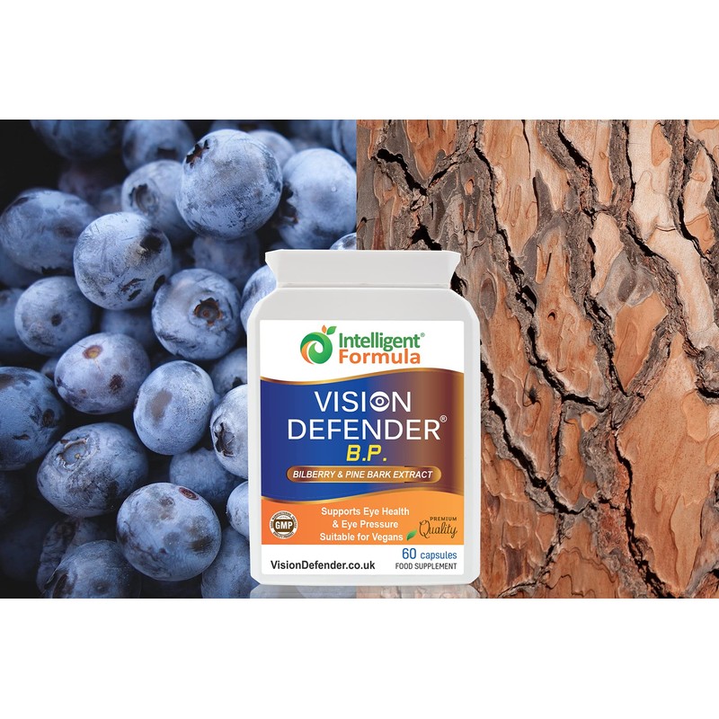 Vision Defender BP Eye Supplement: Bilberry and Pine Bark Extracts