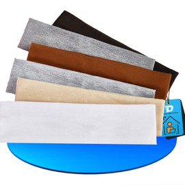 DZSEE Sweat & Workout Headbands for Women - Non-Slip, Moisture Wicking, Soft Cotton Sports Headbands for Gym, Yoga, Running, Athletic Use, 6 Pcs