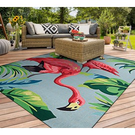 Couristan Flamingos Area rug, 2' x 4', Multicolor