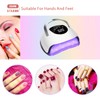 220W LED UV Nail Lamp, Portable Nail Dryer Manicure/Pedicure Curing