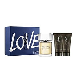Yves Saint Laurent L'Homme Men's 3-piece Gift Set 3.3 oz. EDT Spray+ 1.6 oz. After Shave Balm + 1.6 oz. Shower Gel