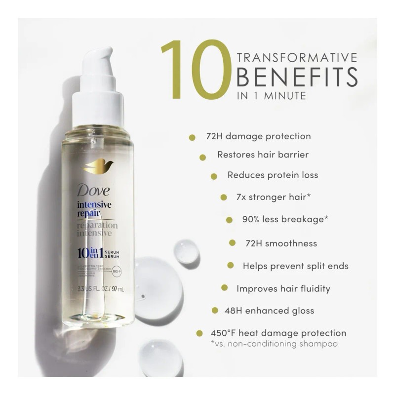 Dove Suero Reparador Capilar Dove Con Tecnología Bio-protein