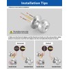 3 Pack Keyed Entry Door Knob Set, All Keyed Same