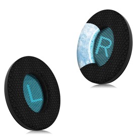 Joghaw Cooling Gel Replacement Ear Pads for Bose AE2/QuietComfort QC15/QC25 Headphones - Extra-Thick Cushions with Breathable Woven Mesh Fabric for Long-Lasting Cool Comfort - Black