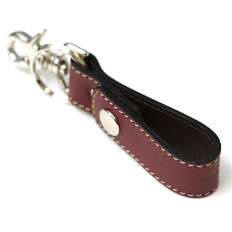 Sapporo Leather Craftsman Museum Loop Key Chain, Made in Japan,